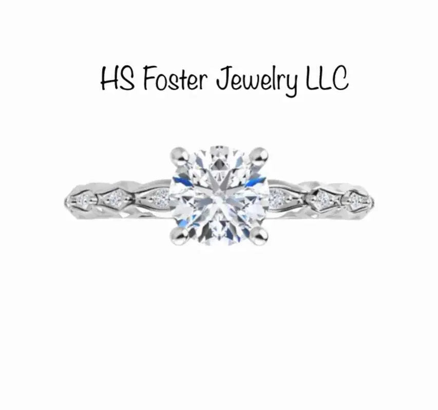 Yellow Gold Bridal Set Featuring Natural Diamonds. - The Sparkling Squirrels & Co.