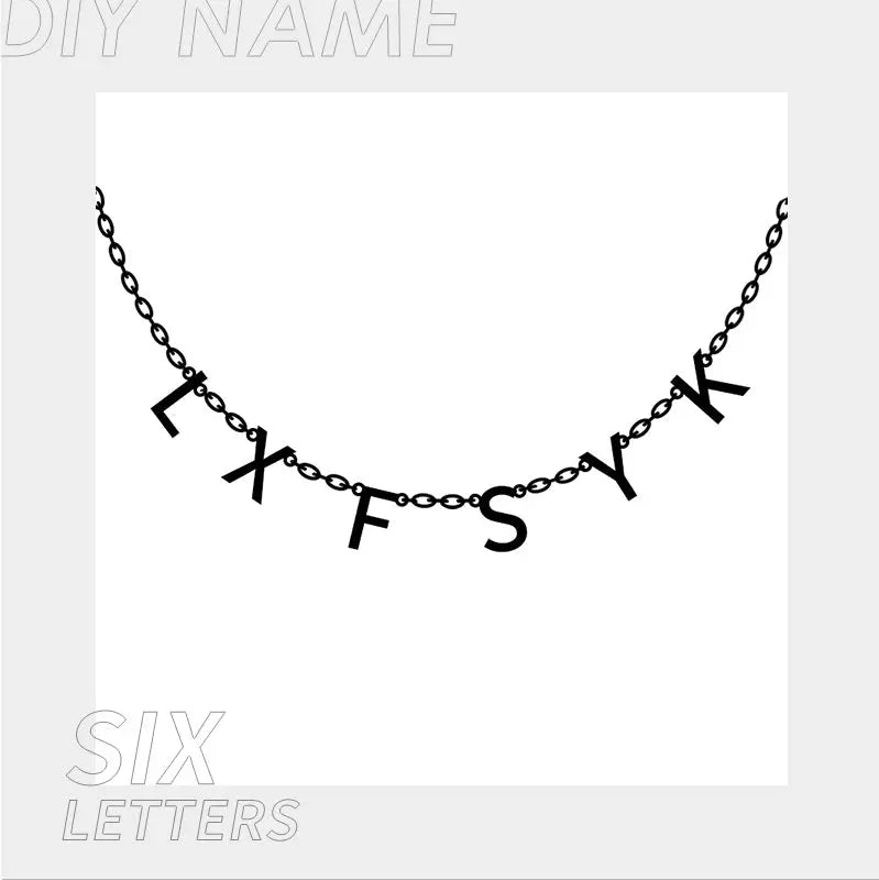Personalized Alphabet Name Necklace DIY