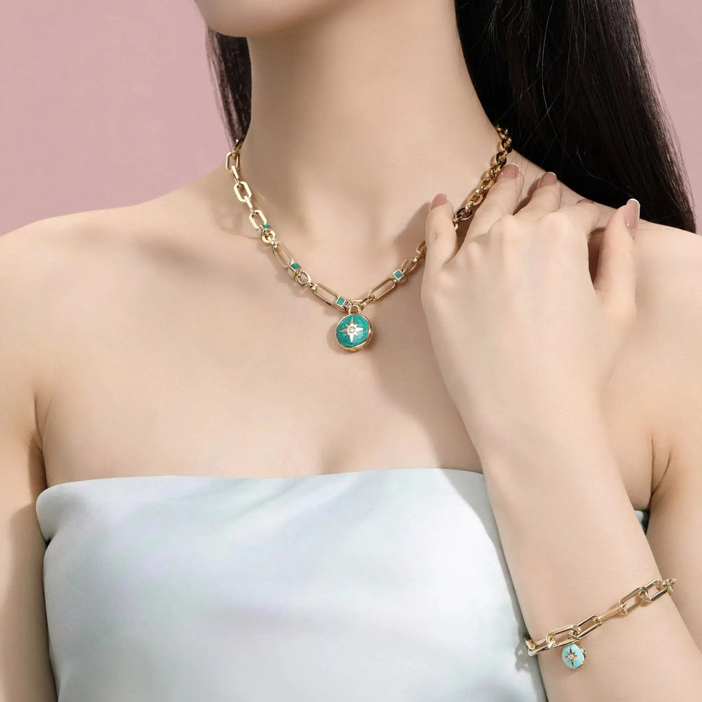 Jingzhanyi 18K Gold Flower Star Customizable Charm Bracelet Maison Valderre