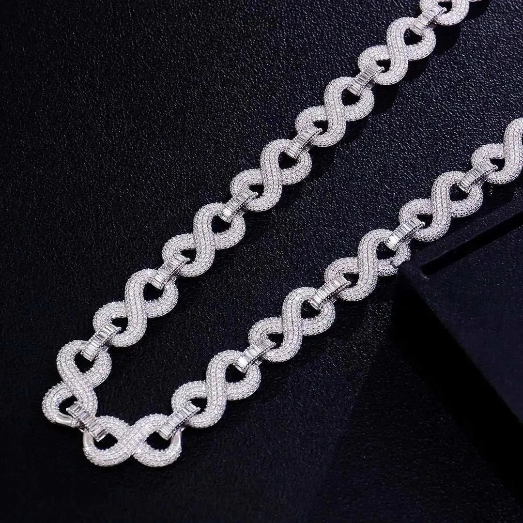 Provence custom 10K solid gold 15mm hip hop cuban link chain iced out lab diamond cuban chain necklace for men rapper party - The Sparkling Squirrels & Co.