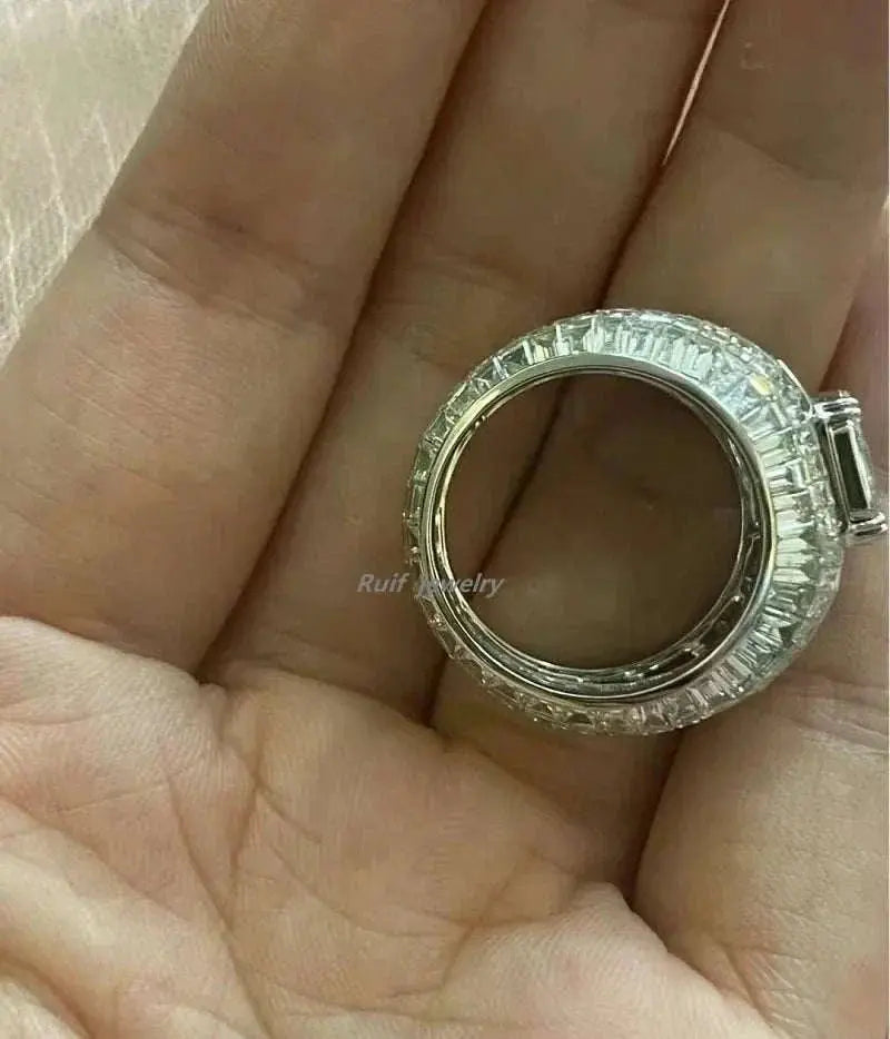 Ruif Unique Customized Luxury Design 10ct Center Lab Grown Diamonds Rings for Men Special Fascinating Jewelry - The Sparkling Squirrels & Co.