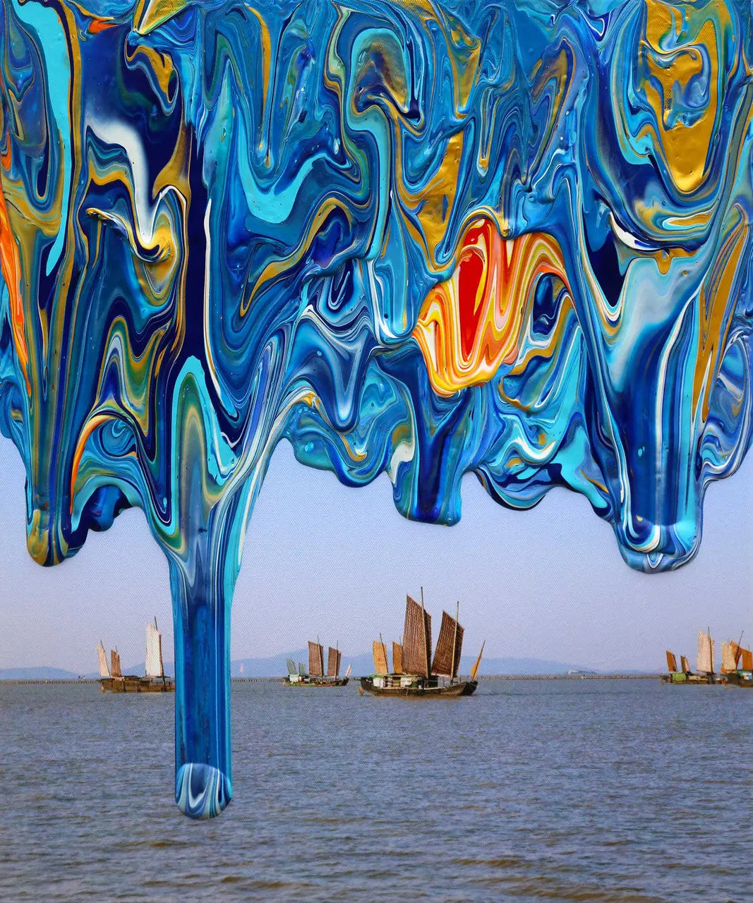 Antonio Wehrli Gravity Paint Drip Bracelet: Art into Jewelry-18K Gold Antonio Wehrli