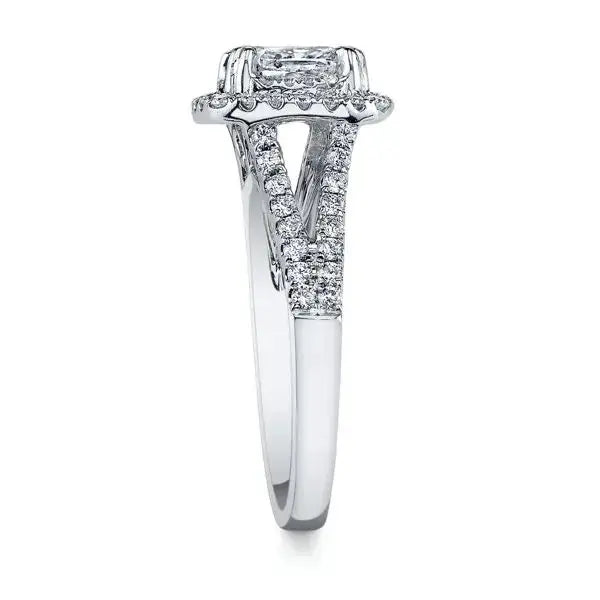 1.81ct Natural Cushion Diamond 14k White Gold Bridal Set Maison Valderre