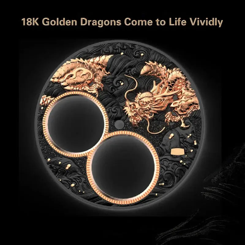 Sea-Gull Master Series Nine Dragons Dual Tourbillon Top Luxury Men's Manual Mechanical Watch Hand Wind Watches 18K RoseGlod 8839 Maison Valderre