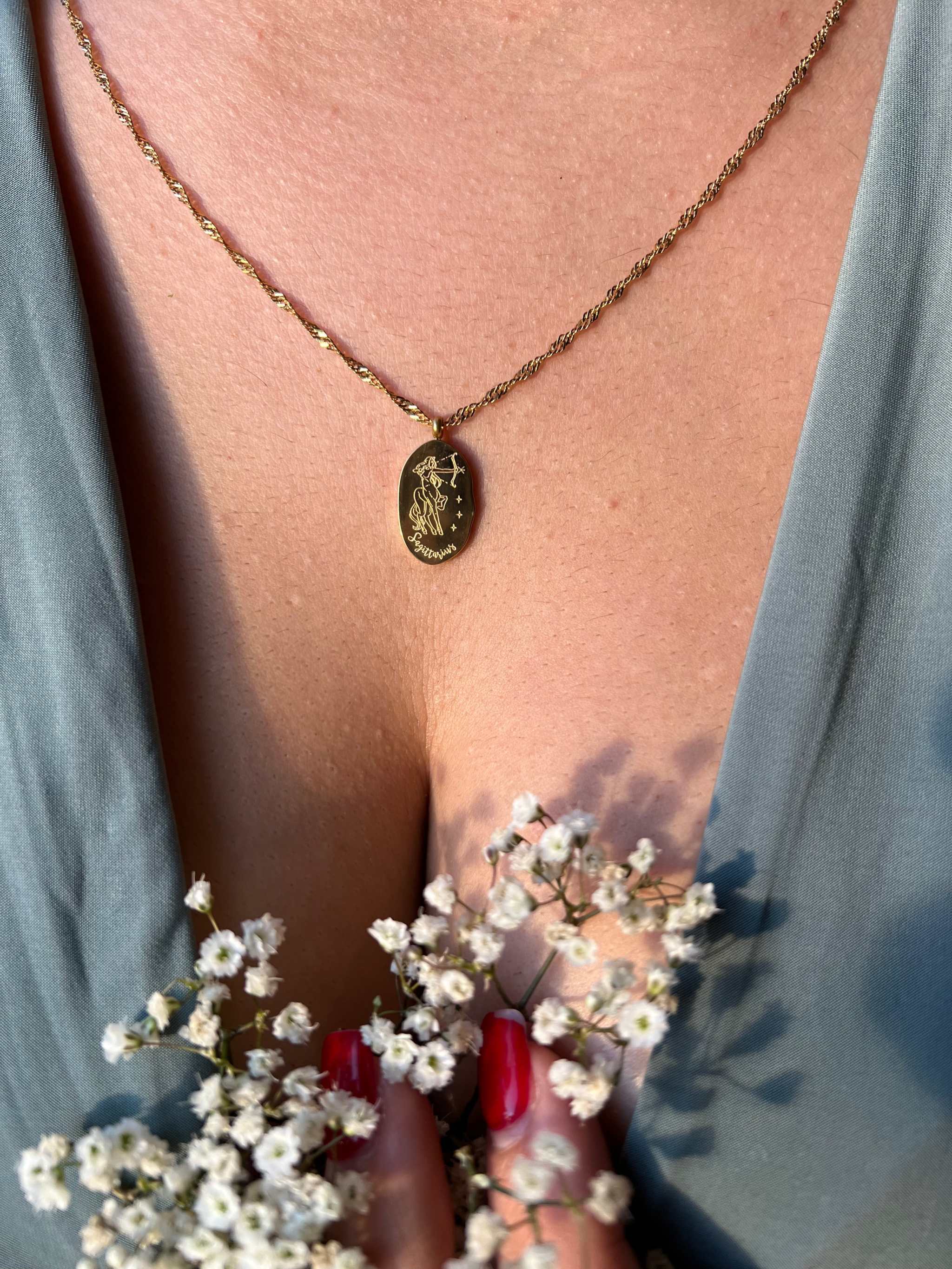 Dainty Zodiac Necklace - 18K Gold Filled - The Sparkling Squirrels & Co.