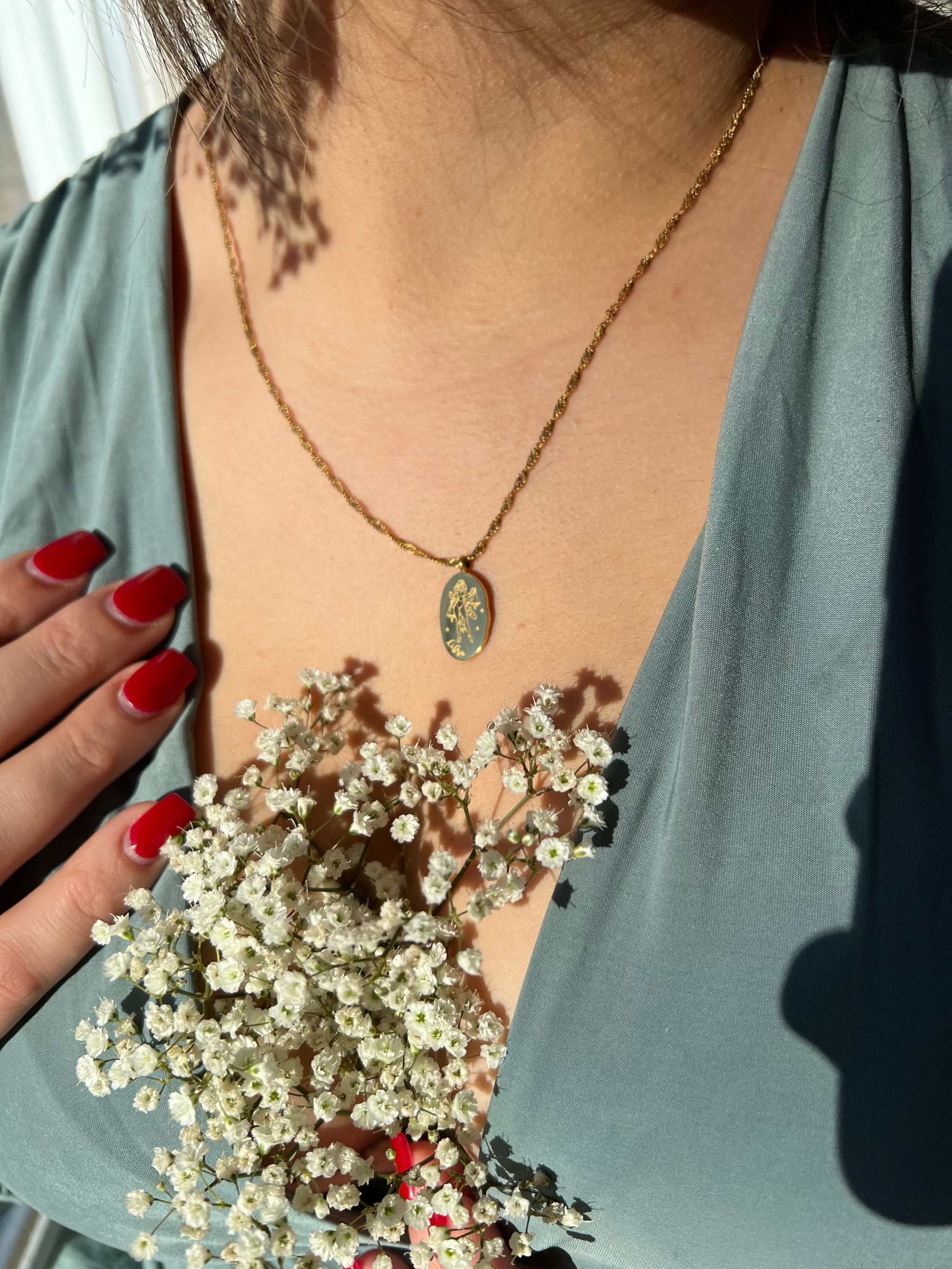 Dainty Zodiac Necklace - 18K Gold Filled - The Sparkling Squirrels & Co.