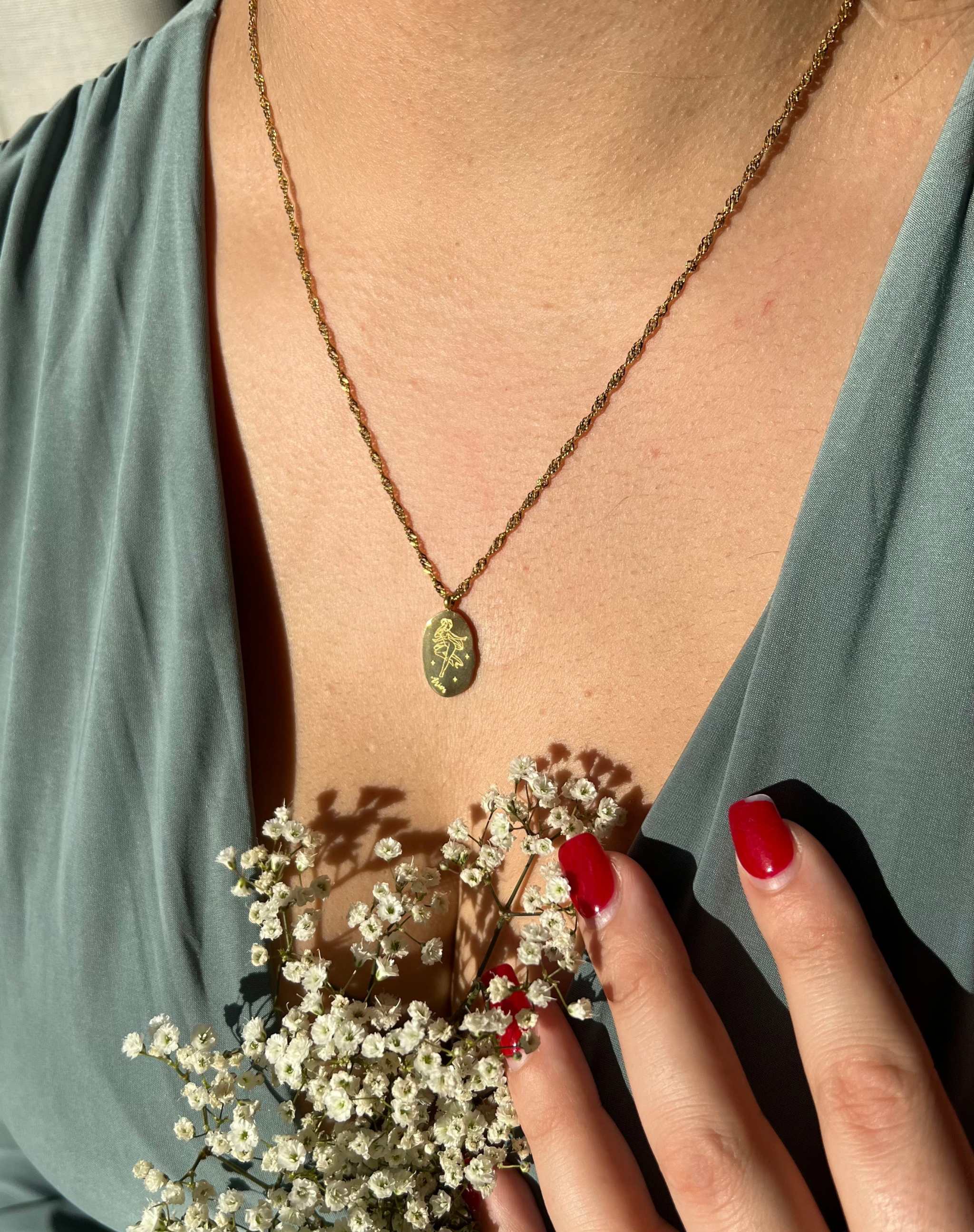 Dainty Zodiac Necklace - 18K Gold Filled - The Sparkling Squirrels & Co.