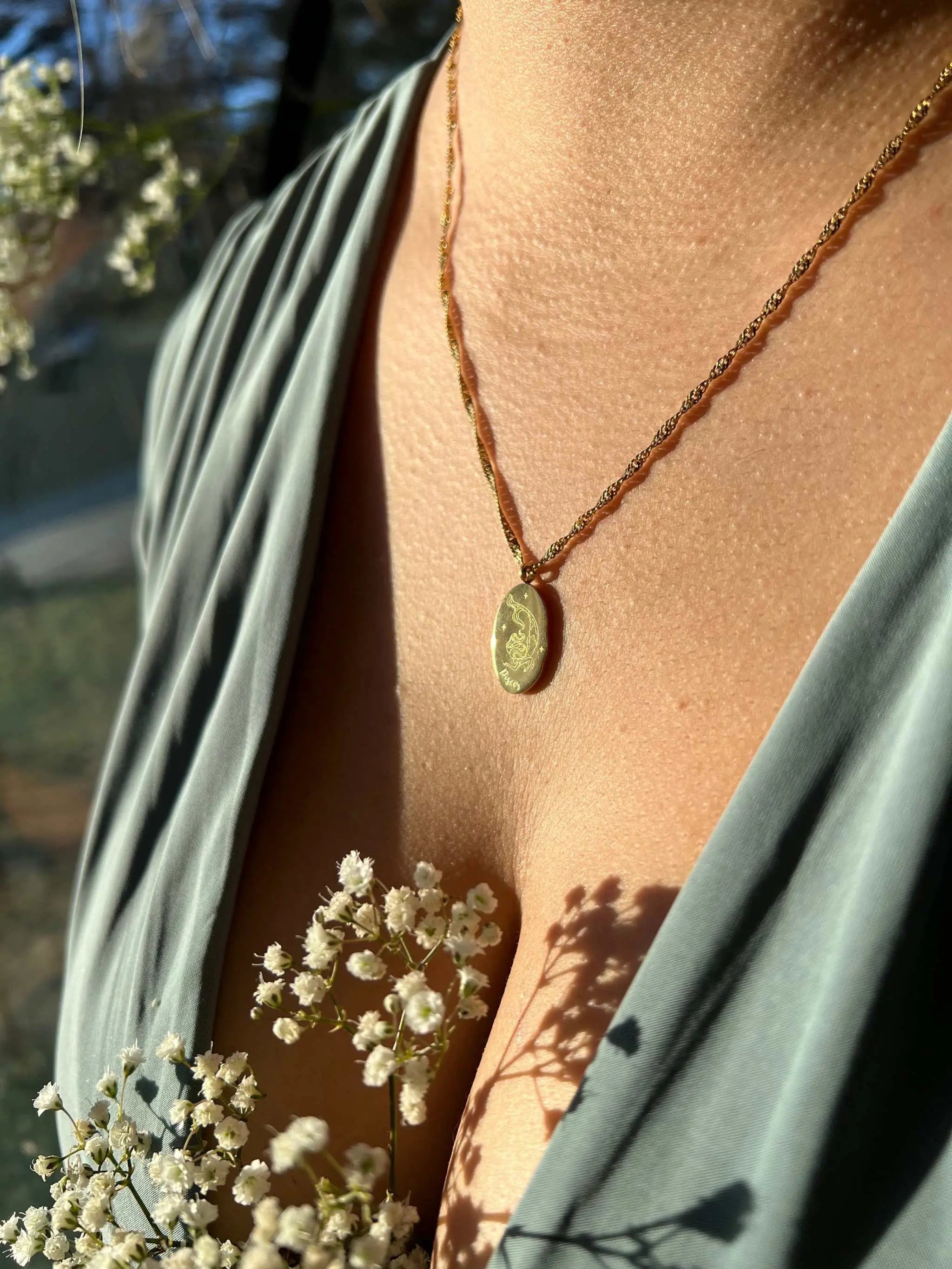 Dainty Zodiac Necklace - 18K Gold Filled - The Sparkling Squirrels & Co.