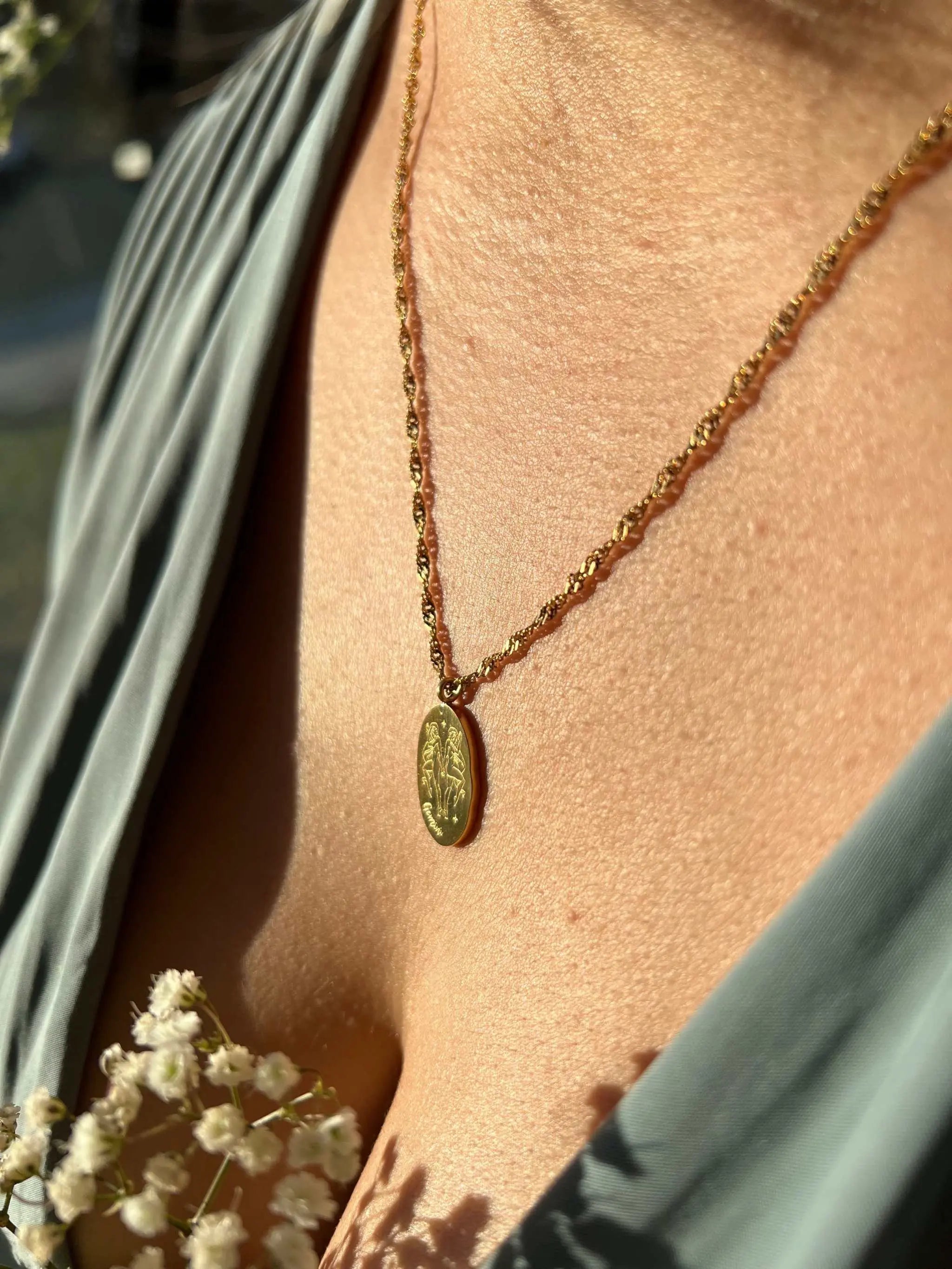 Dainty Zodiac Necklace - 18K Gold Filled - The Sparkling Squirrels & Co.