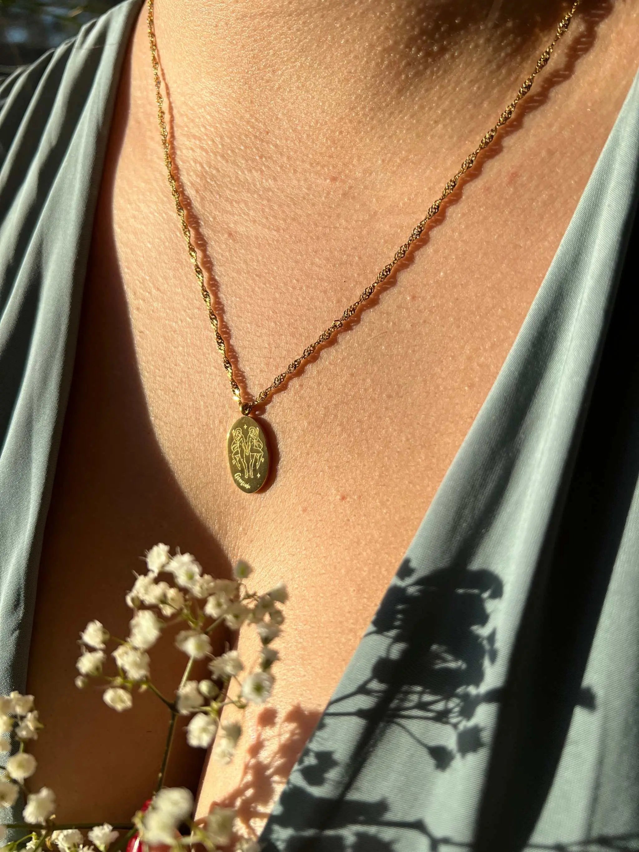 Dainty Zodiac Necklace - 18K Gold Filled - The Sparkling Squirrels & Co.